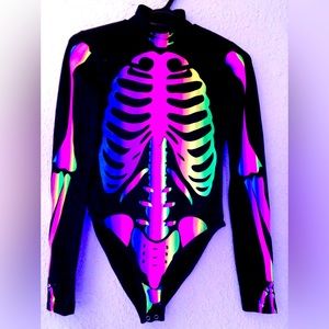 Rainbow Skeleton bodysuit
